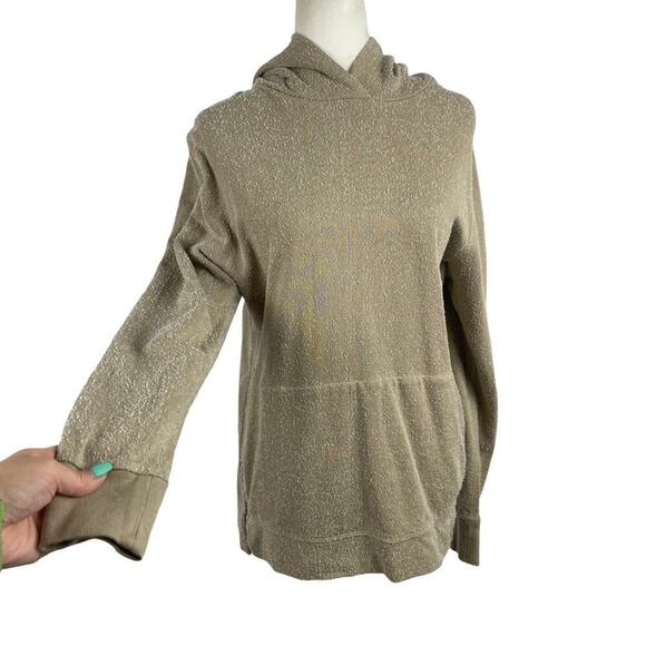 John Elliott Hooded Villain Slim Fit Sweatshirt in Sand Speckled Size 2 Medium - Picture 4 of 13